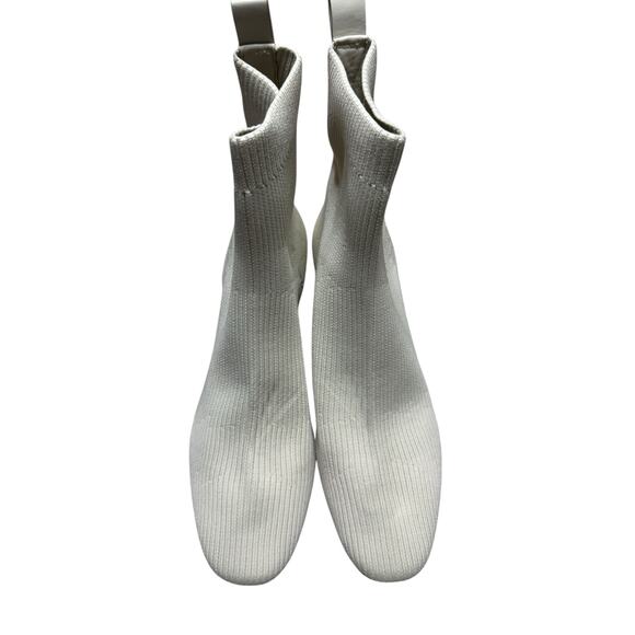 Everlane Bootie Women 10 Ivory Sock Bootie The Glove Rib Knit Ankle ReKnit - Picture 9 of 9